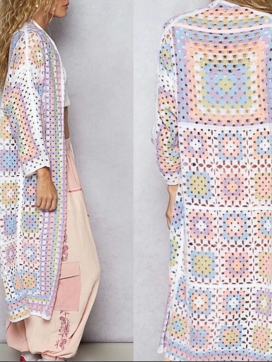 POL Sweaters - POL Granny Square Cardigan
